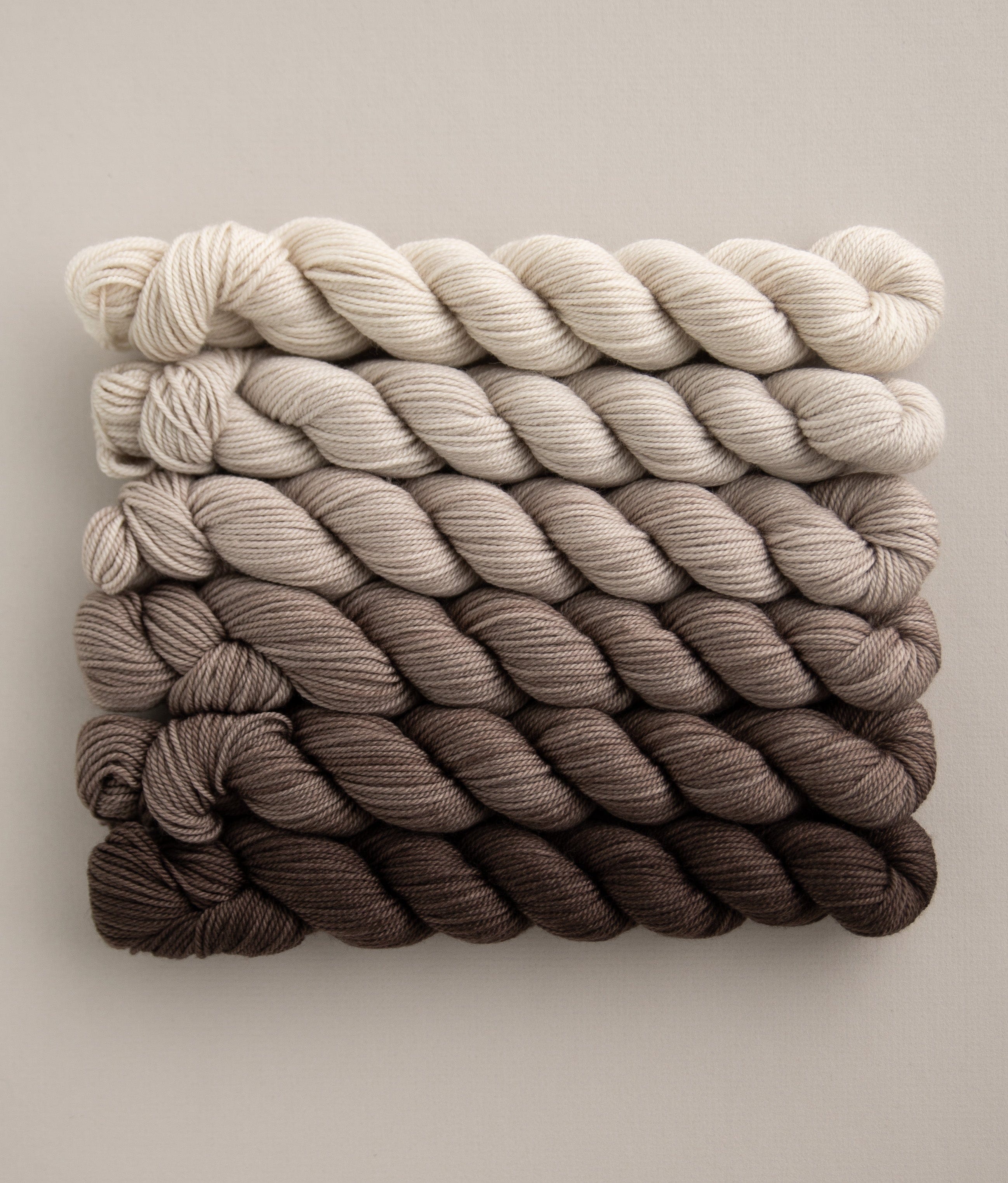 SweetGeorgia Yarns Mini-Skein Yarn Sets Cobblestone Fade Mini Colour Fade / Tough Love Sock