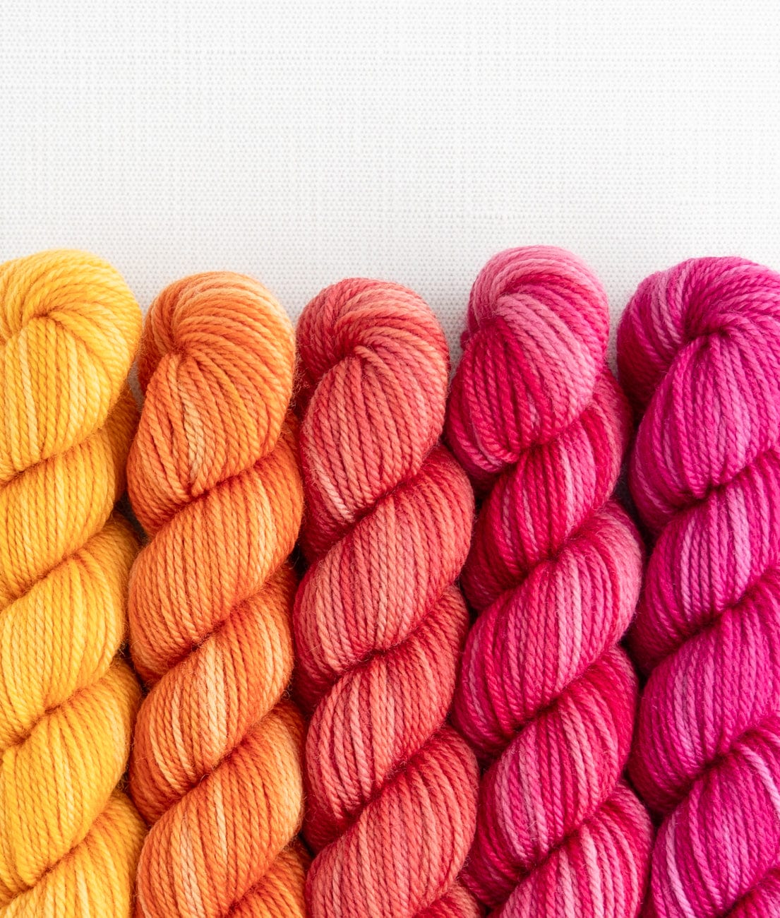 SweetGeorgia Yarns Mini-Skein Yarn Sets Fruit Salad Party of Five / Tough Love / Mini-Skein Set