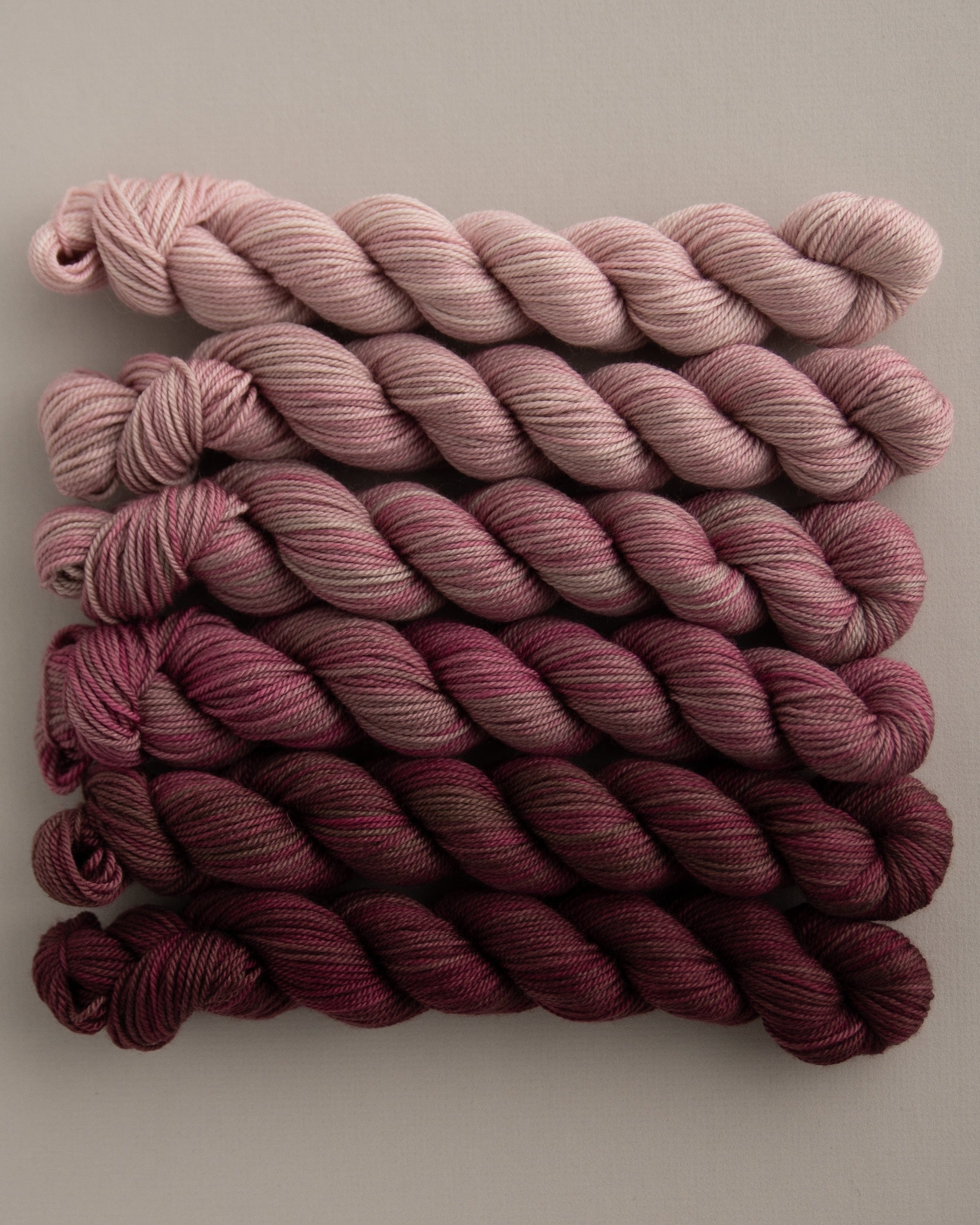 SweetGeorgia Yarns Mini-Skein Yarn Sets Lush Fade Mini Colour Fade / Tough Love Sock