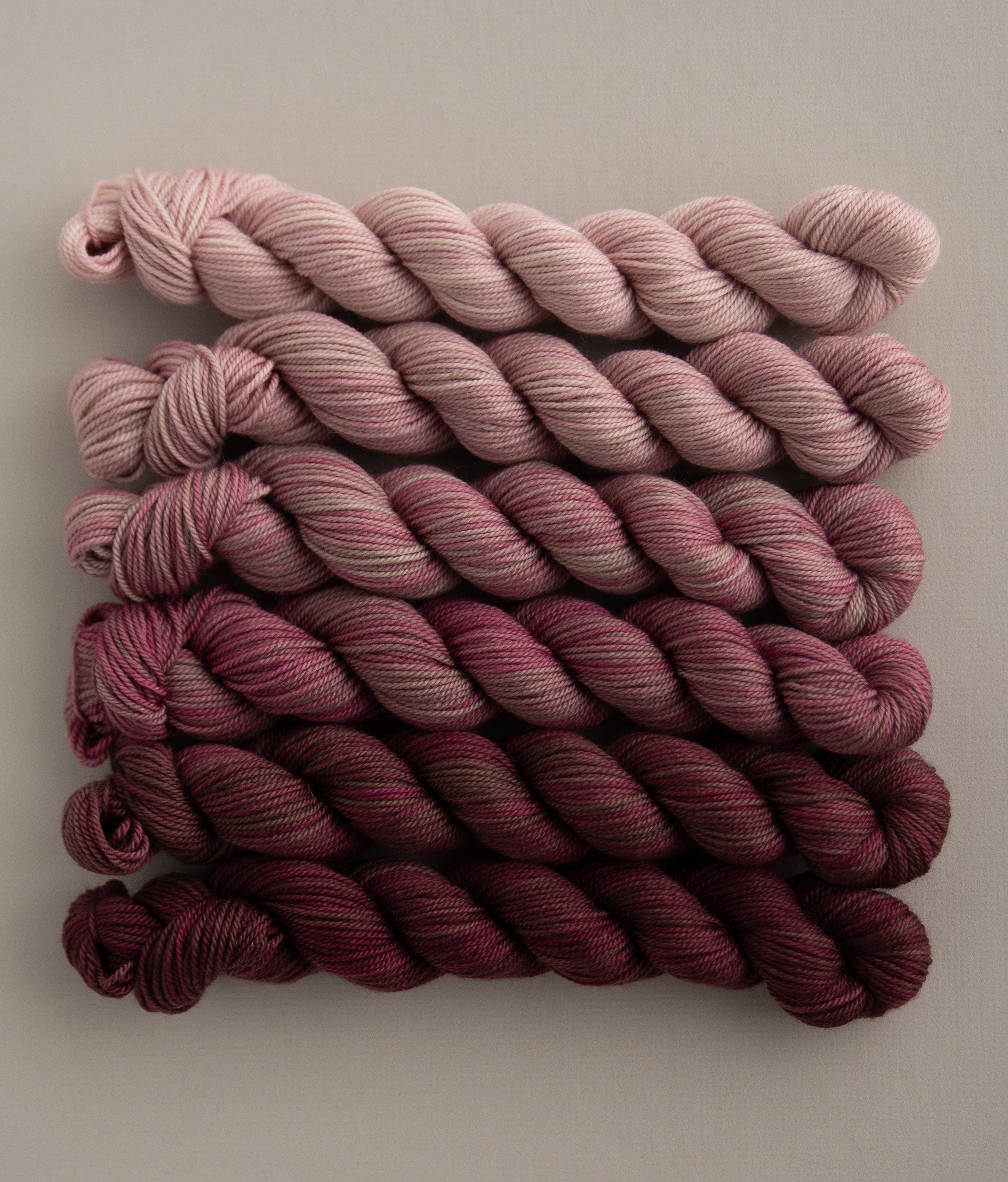 SweetGeorgia Yarns Mini-Skein Yarn Sets Lush Fade Mini Colour Fade / Tough Love Sock