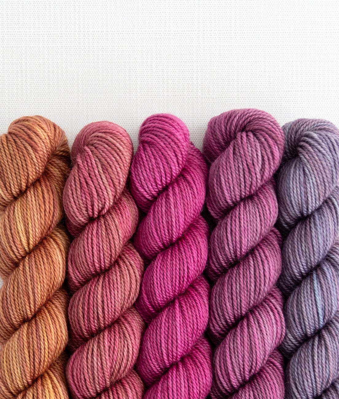 SweetGeorgia Yarns Mini-Skein Yarn Sets Spilling Secrets Party of Five / Tough Love / Mini-Skein Set