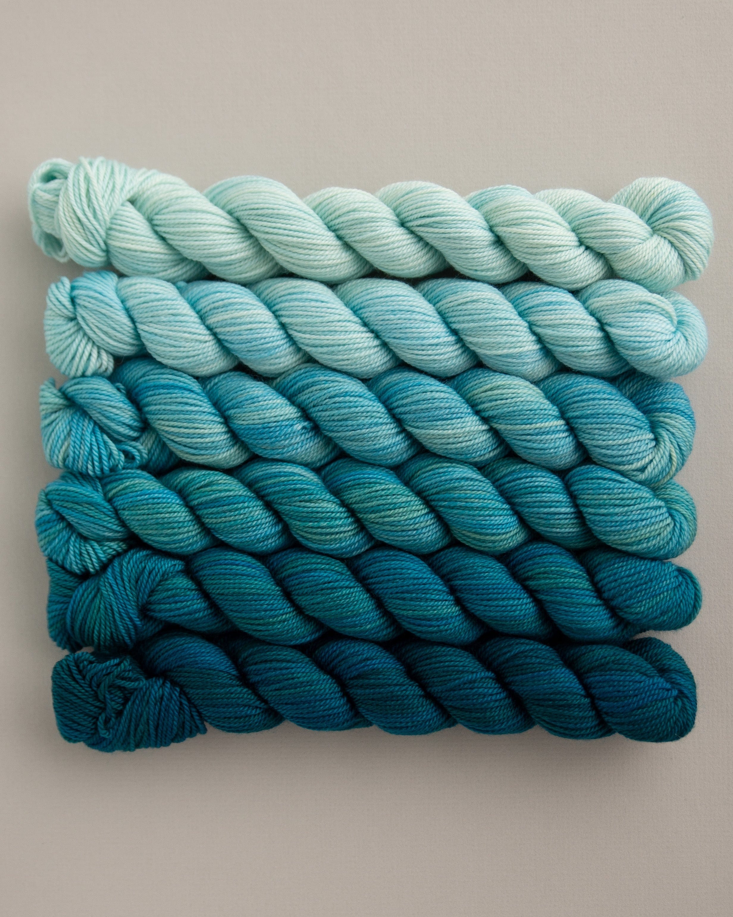 SweetGeorgia Yarns Mini-Skein Yarn Sets Swell Fade Mini Colour Fade / Tough Love Sock