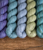 SweetGeorgia Yarns Mini-Skein Yarn Sets Wild Thistle Party of Five / Trifecta Fine / Mini-Skein Set