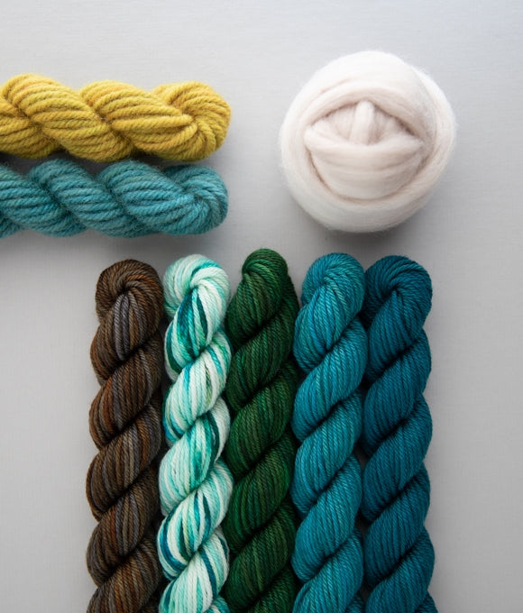 SweetGeorgia Yarns SOS Kits Cool Modern Punch Needle Kit