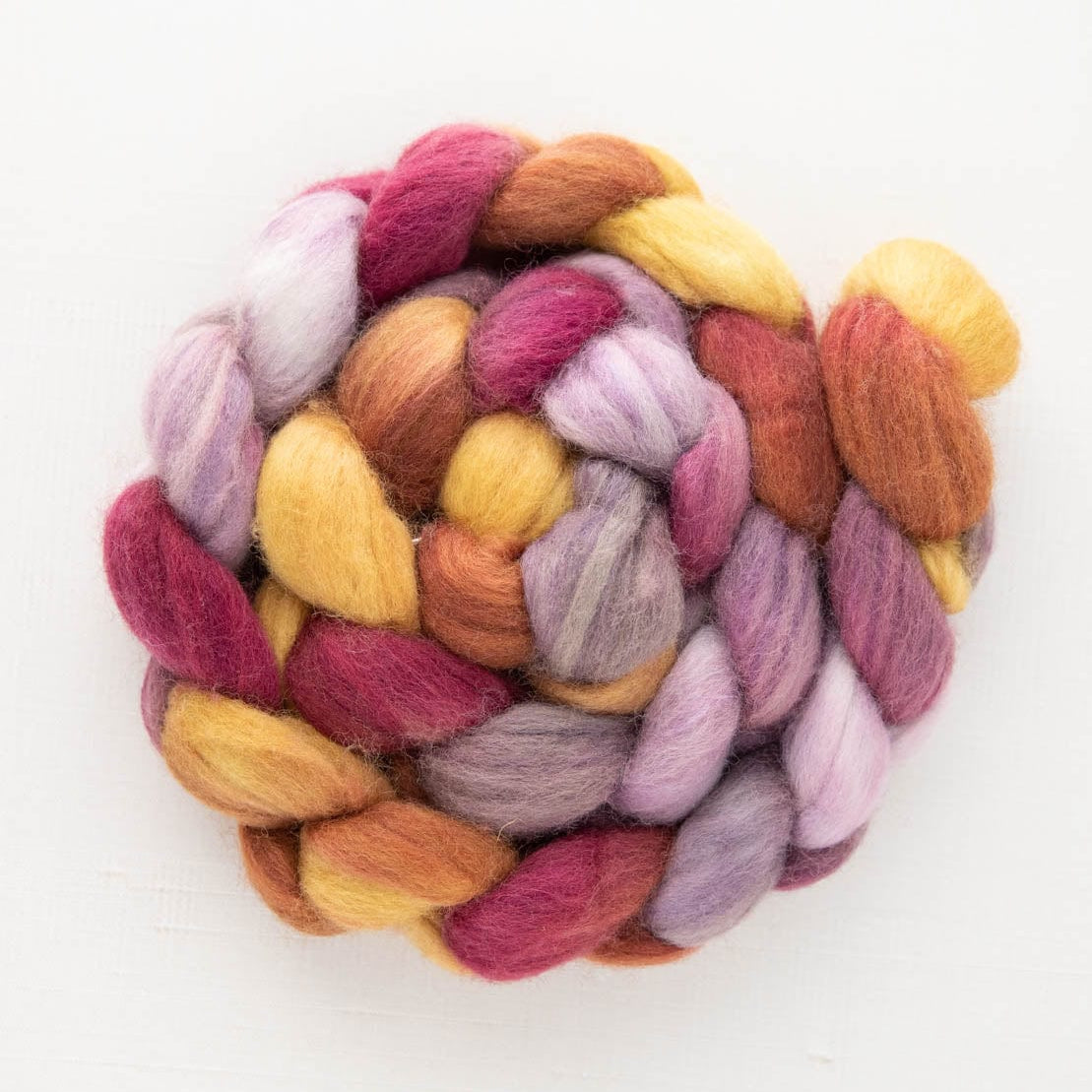 SweetGeorgia Yarns Spinning Fibre Patchwork Quilt Polwarth+Silk Spinning Fibre
