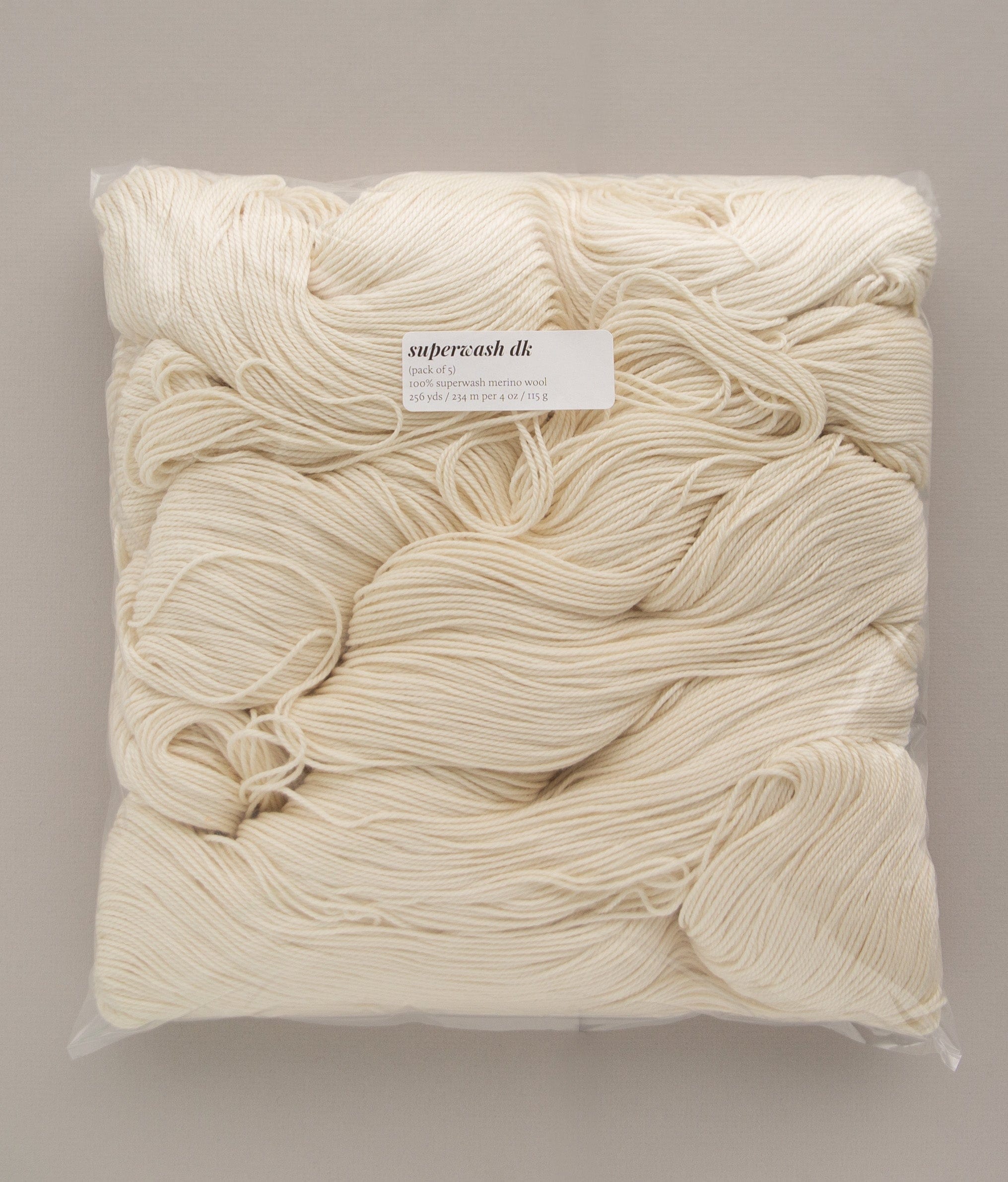 SweetGeorgia Yarns Undyed Yarns Undyed Superwash DK (pack of 5)