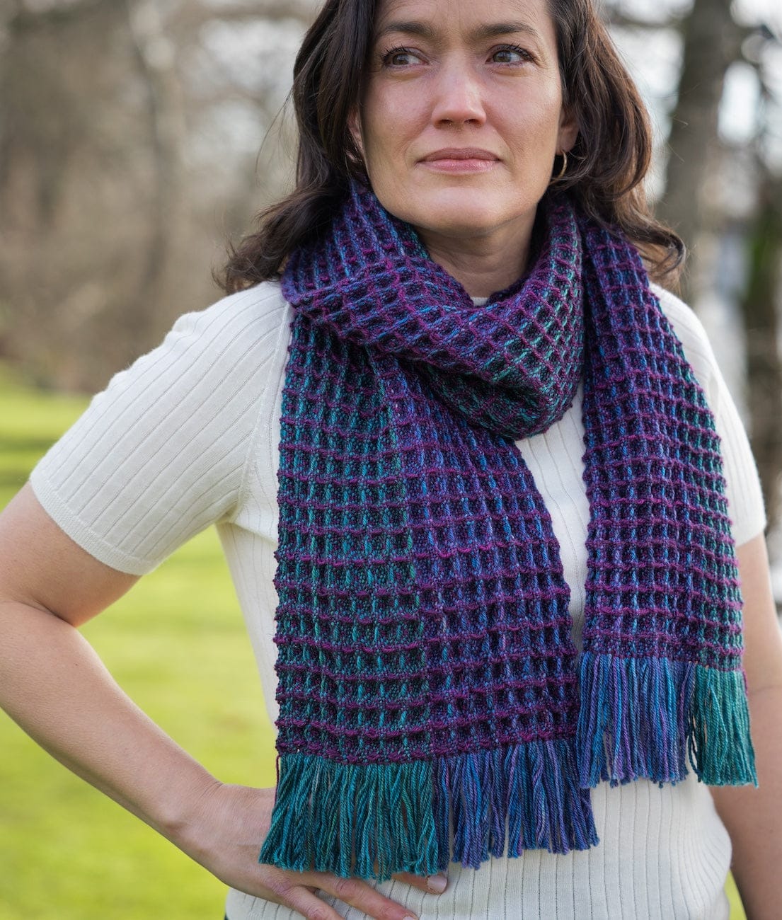 SweetGeorgia Yarns Weaving Patterns Baker Street Scarf