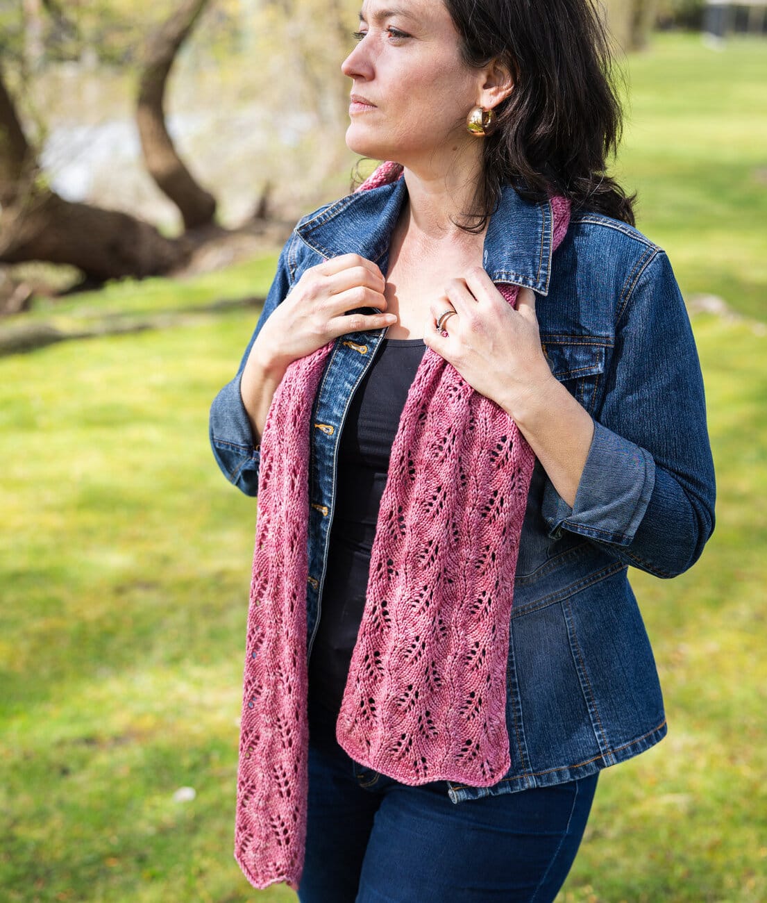 SweetGeorgia Yarns Weaving Patterns Fern Lace Scarf