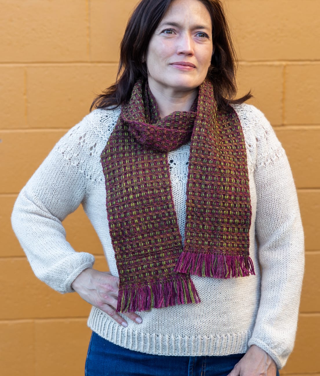 SweetGeorgia Yarns Weaving Patterns Hedgerow Lane Scarf