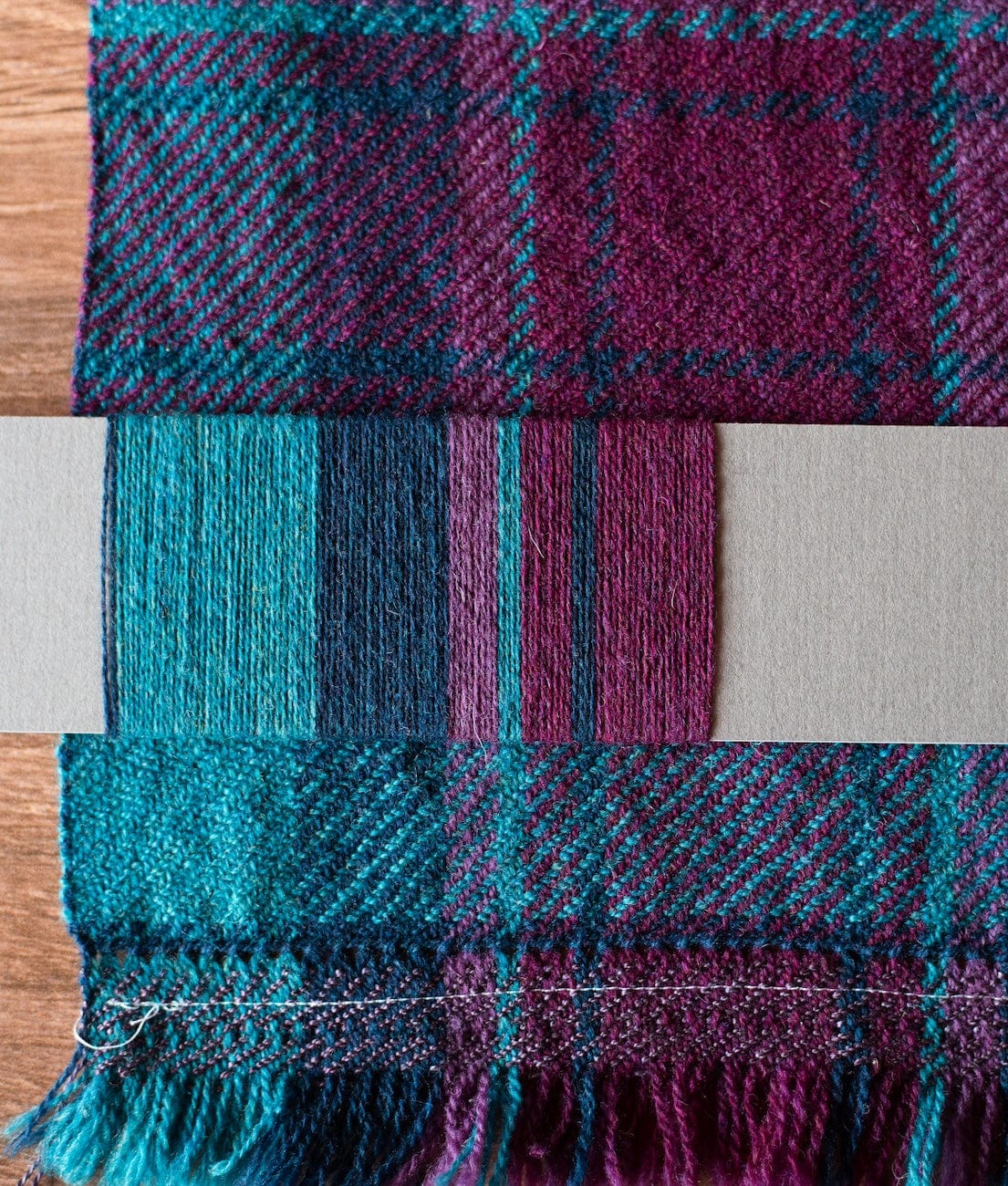 SweetGeorgia Yarns Weaving Patterns Pacific Plaid Scarf