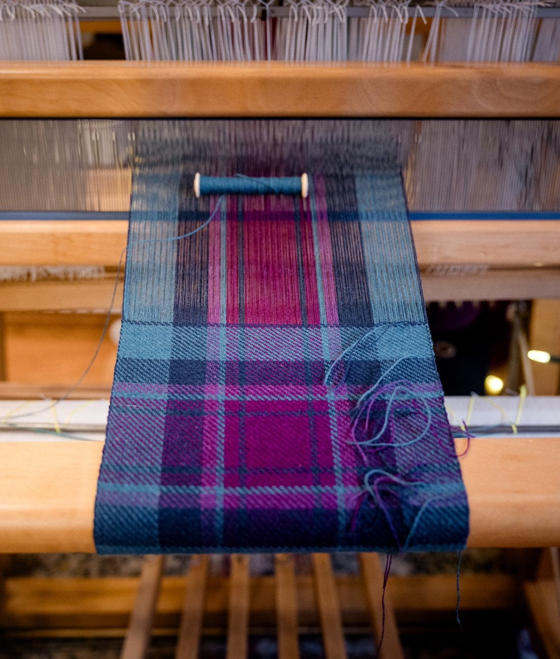 SweetGeorgia Yarns Weaving Patterns Pacific Plaid Scarf