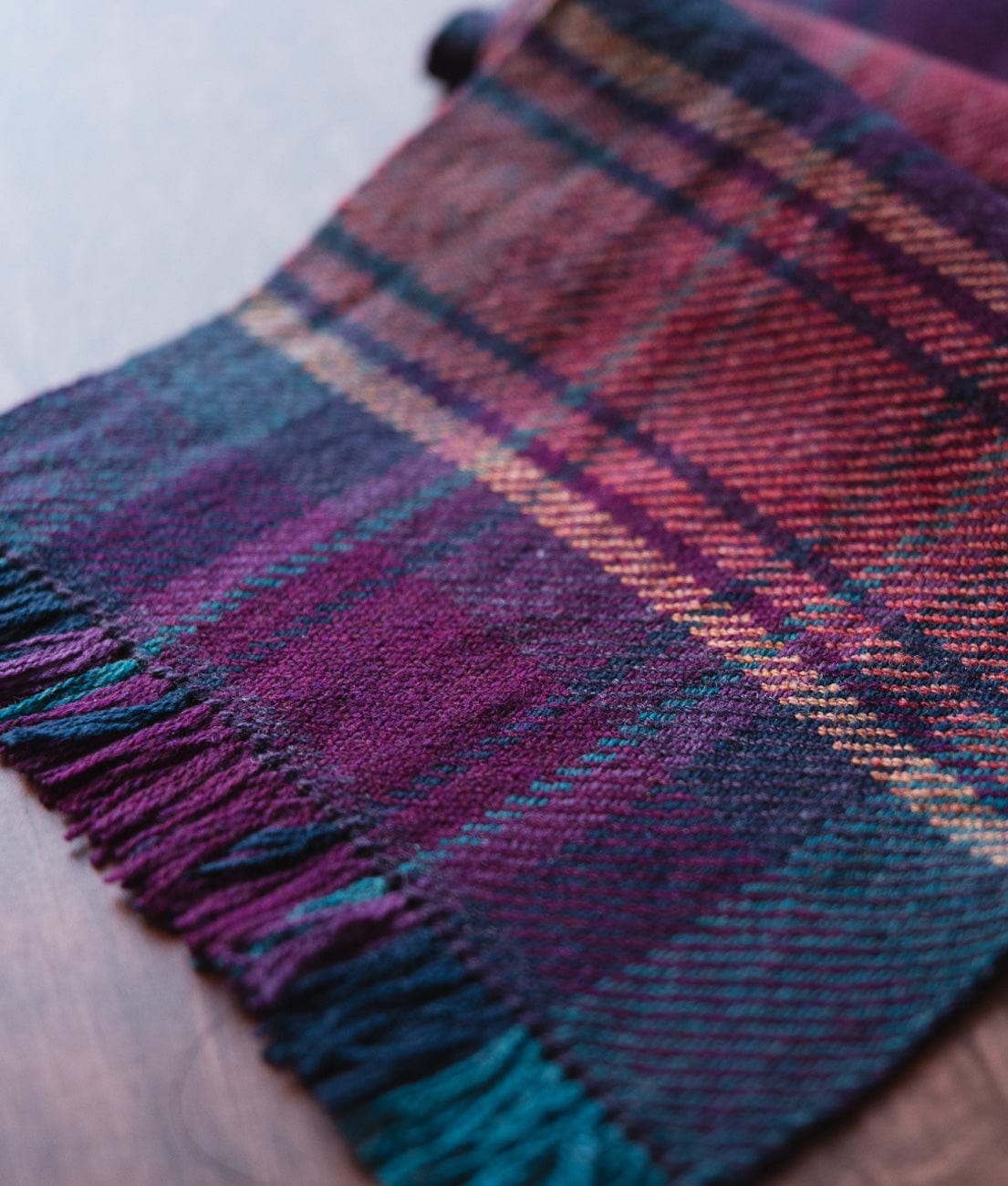 SweetGeorgia Yarns Weaving Patterns Pacific Plaid Scarf