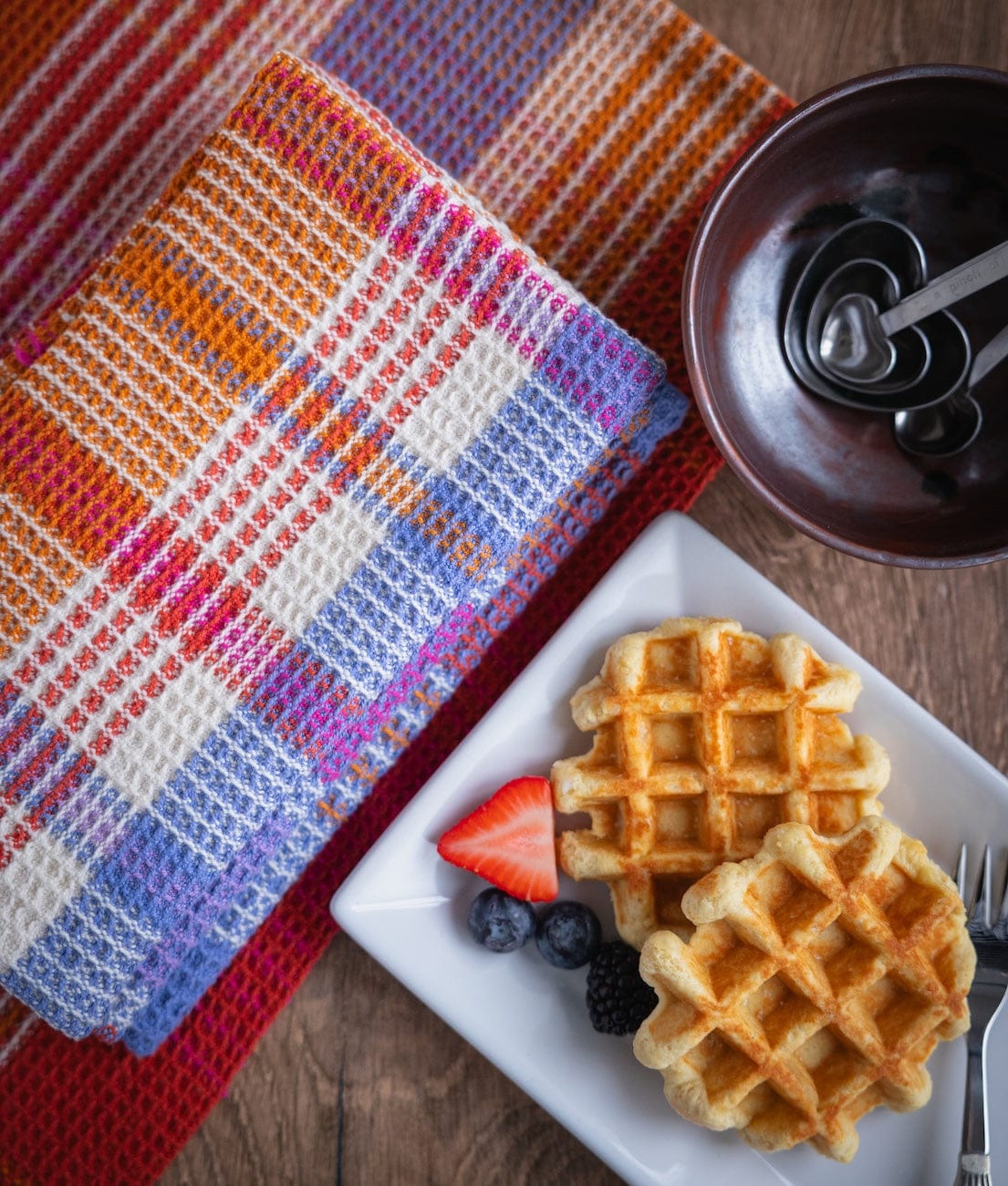 SweetGeorgia Yarns Weaving Patterns Sunday Morning Waffle Towels
