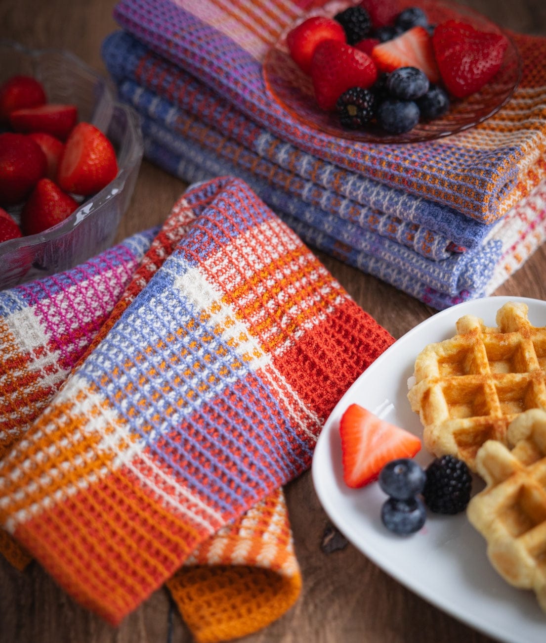 SweetGeorgia Yarns Weaving Patterns Sunday Morning Waffle Towels