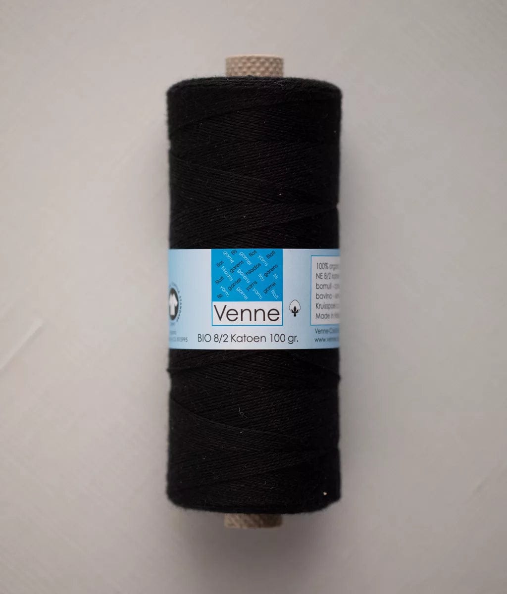 Venne Weaving Yarn Black Venne 8/2