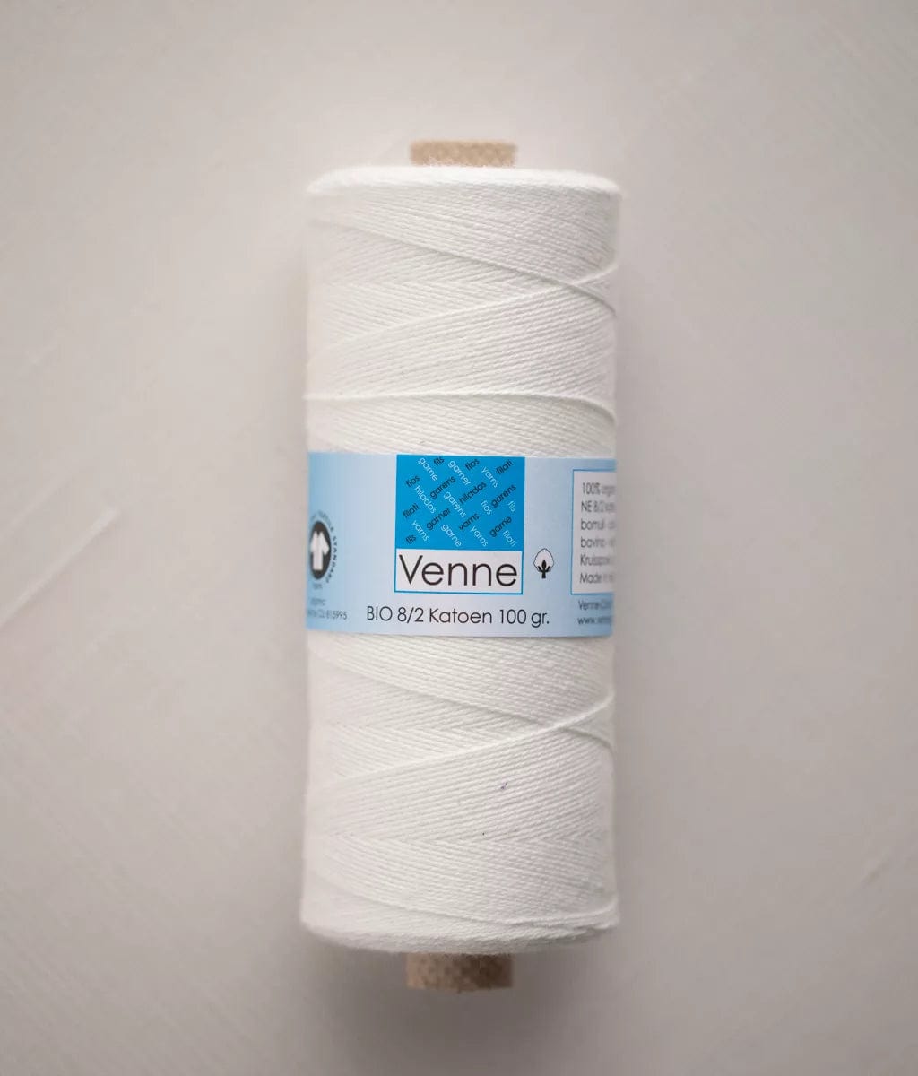 Beam 3/2 Organic Cotton Weaving Yarn ~ White