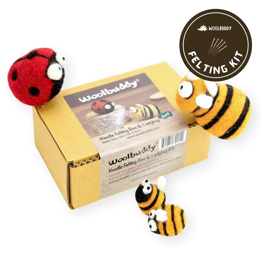 Woolbuddy / Felting Kit / Lady Bug & Bee - SweetGeorgia Yarns